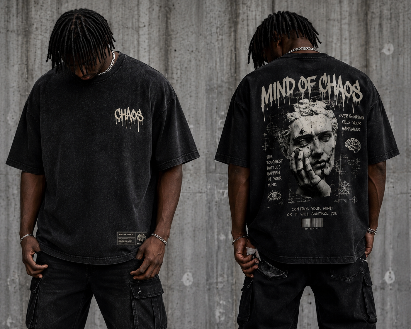 MIND OF CHAOS OVERSIZED TEE