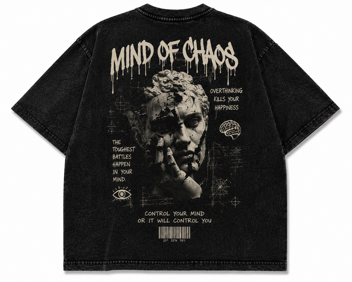 MIND OF CHAOS OVERSIZED TEE